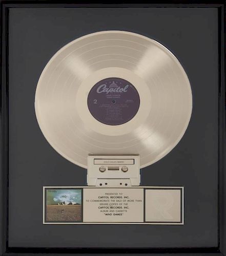 JOHN LENNON "GOLD" RECORD AWARD