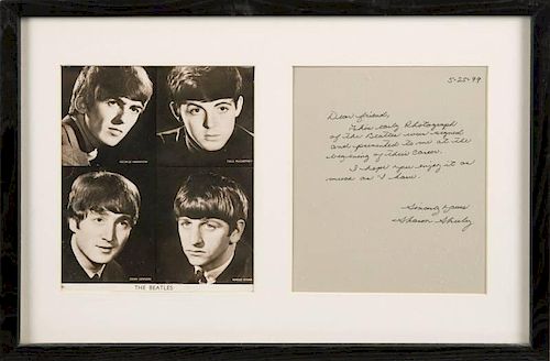 THE BEATLES SIGNED PUBLICITY IMAGE