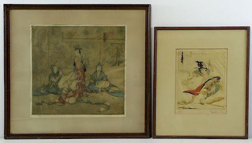 LORD, Elyse Ashe. Two Color Etchings.