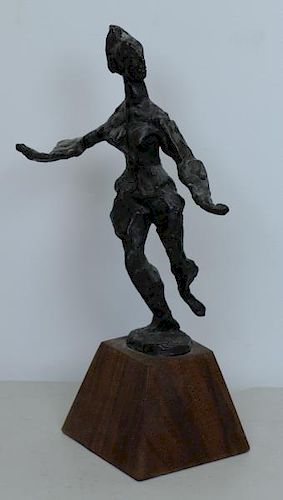 GROSS, Chaim. Bronze Sculpture of a Dancer.