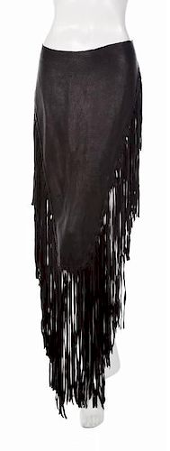 ANN WILSON STAGE FRINGED LEATHER PANEL