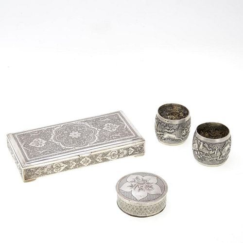 (4) Persian silver table articles