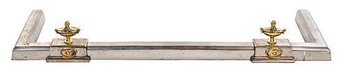 An Empire Steel Fire Fender Width 53 1/2 inches.