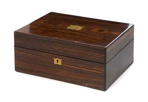A Rosewood Travel Case Length 12 inches.