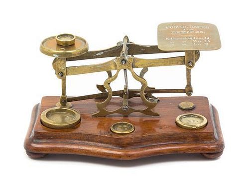 * An English Brass Postal Scale Width 7 inches.
