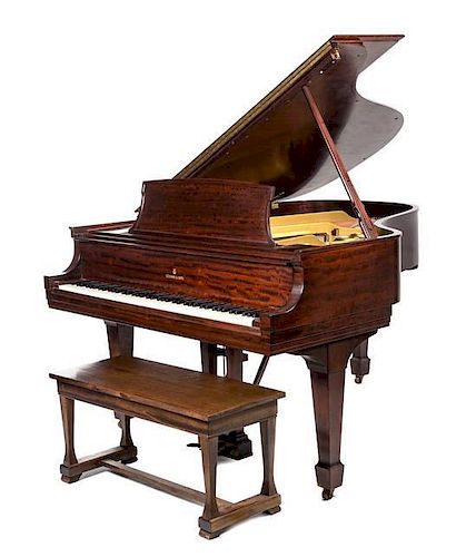 * A Steinway and Sons Baby Grand Piano Length overall 72 inches.