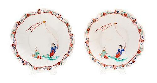 Two Kakiemon Porcelain Plates Diameter 6 1/4 inches each.
