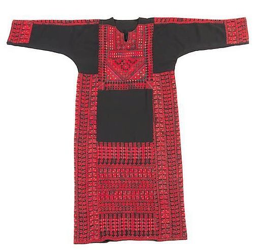 * A Palestinian Embroidered Dress Length 55 inches.