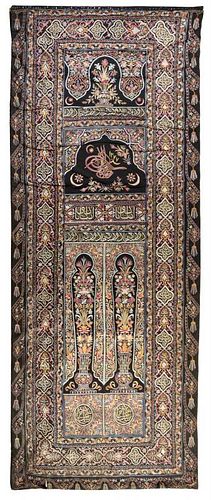 * An Ottoman Chain Stitched Panel 156 x 64 inches.