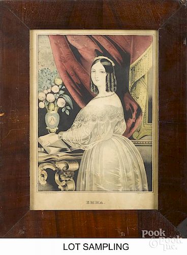 Six N. Currier, J. Baille and Currier & Ives portrait lithographs, 19th c.