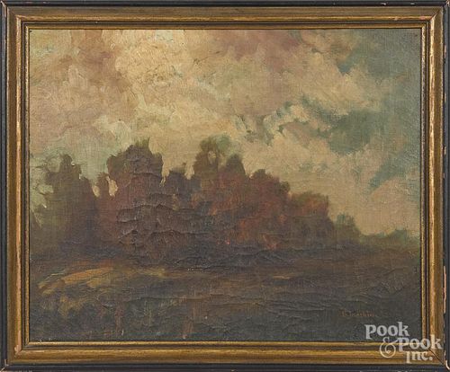 Oil on canvas landscape, signed B. Joachim, 23', 16'' x 20''.