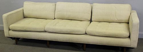 Midcentury Knoll Sofa with Tapered Wooden Legs.