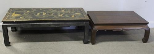 Lot of 2 Vintage Chinese Coffee Tables.
