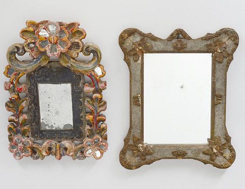 TWO SMALL COLONIAL STYLE MIRRORS