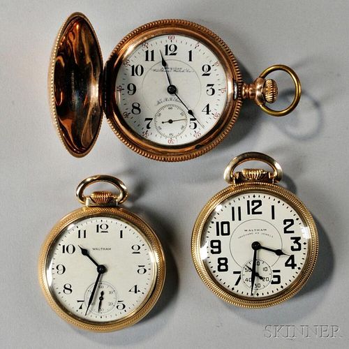 Waltham "Railroad Special" and Two Vanguard Open-face Watches