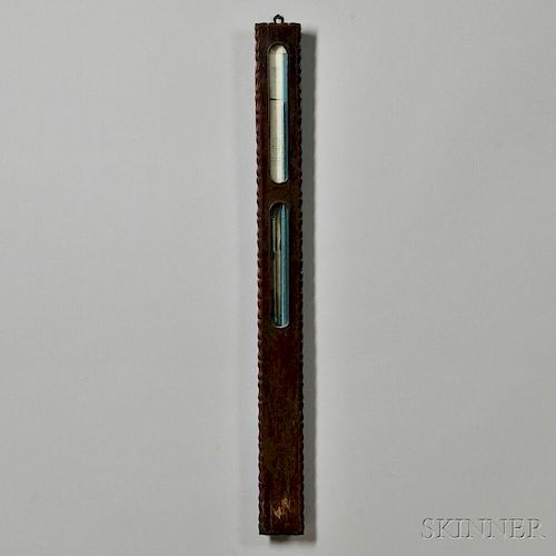 Timby's Ripple-front Rosewood Mercury Stick Barometer No. 5