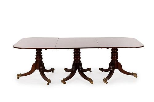 Regency Period Triple Pedestal Dining Table