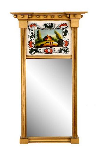Federal Giltwood Tabernacle Mirror, James Todd