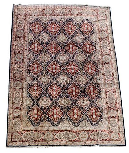 Hand Woven Persian Kashan Area Rug 10' x 14' 5"