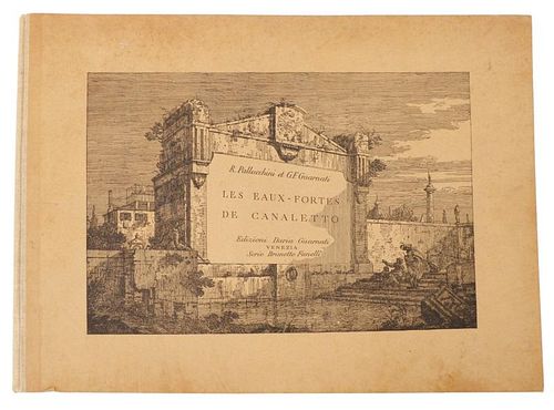 Les Eaux-Fortes De Canaletto, Hardcover Folio