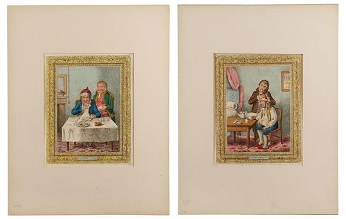 Two 19th C. Caricatures After James Gillray