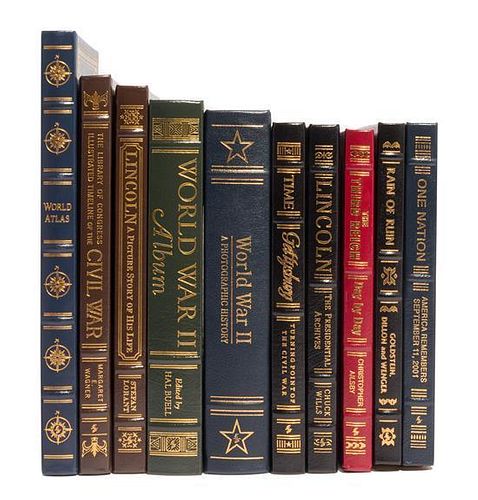 * (EASTON PRESS) 19 vols. pertaining to biography, military history and art history. All 4to-large 8vo. Norwalk, CT, various dat