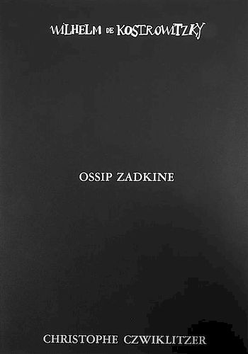 * (ZADKINE, OSSIP) APOLLINAIRE. Septe calligrammes. Paris, 1967. Signed, limited.