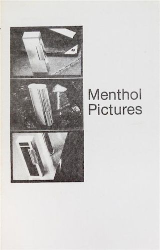 * PRINCE, RICHARD. Menthol Pictures. Buffalo, 1980. Limited.