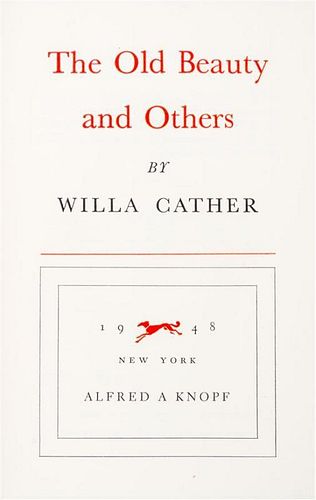 CATHER, WILLA . Two first editions. New York, 1940 and 1948.