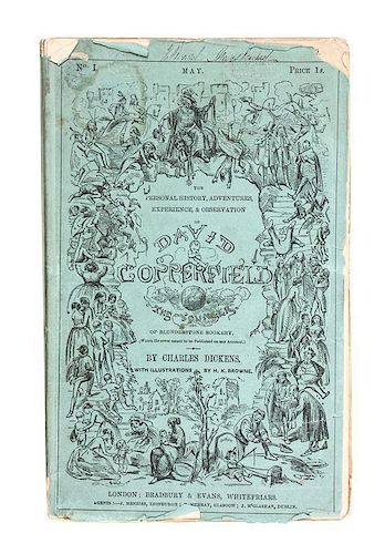 DICKENS, CHARLES. David Copperfield. London, 1840-1850. First edition in original parts.