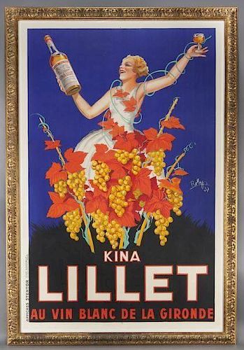 Roby, "Kina Lillet" color lithograph poster,