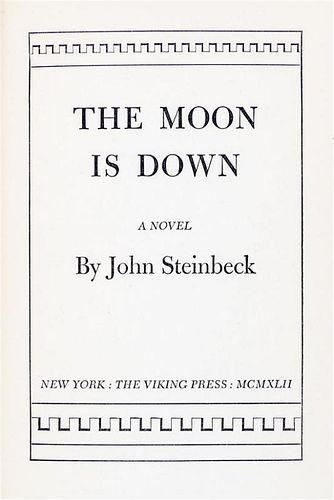 STEINBECK, JOHN. Three first editions.