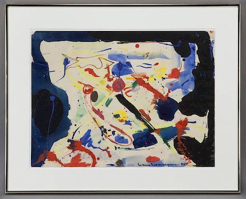Hans Hofmann, "Untitled" watercolor and gouache