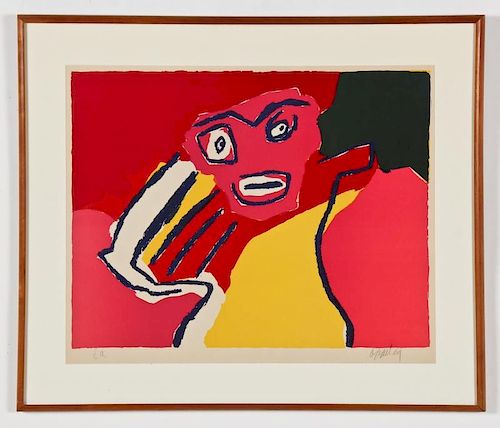 Karel Appel (Dutch, 1921-2006) "Face", 1969