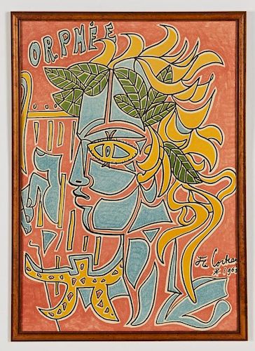 Jean Cocteau (French, 1889-1963) "Orphee", 1963