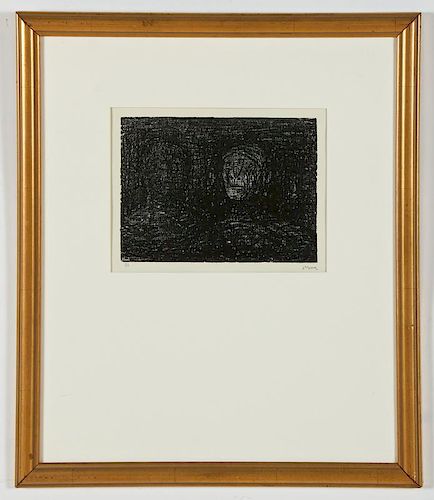 Henry Moore (British, 1898-1986) "Thin Lipped Armourer II", 1973