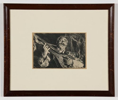 Anders Zorn (Swedish, 1860-1920) "Vicke", 1918, offset