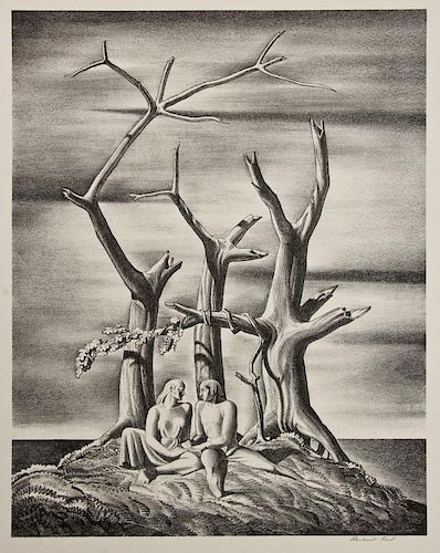 Rockwell Kent (American, 1882-1971) "Beowulf: Genealogical Tree", 1931
