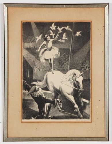 Mabel Dwight (American, 1876-1955) "Circus Act", 1930