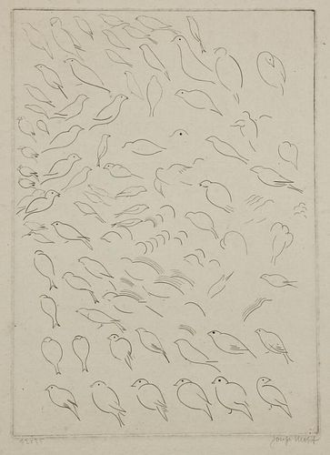 Joseph Hecht (British/Polish, 1891-1951) Oiseaux/Etude (Birds/Study)