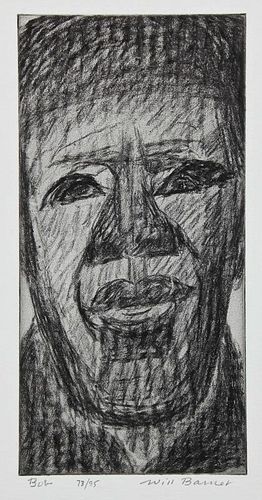 Will Barnet (American, 1911-2012) "Bob", etching