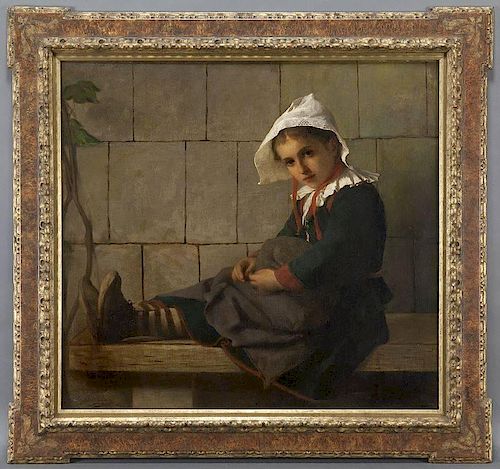 Gaston Casimir Saint-Pierre, "Girl in a Bonnet"