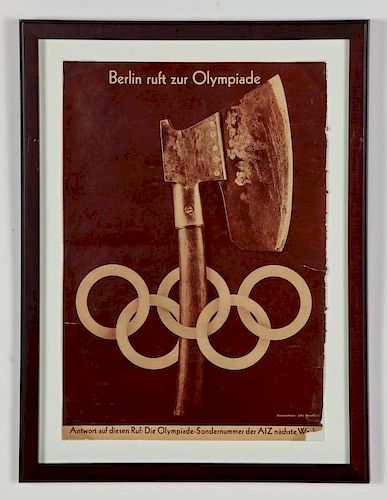 John Heartfield (German, 1891-1968) "Berlin Ruft Zur Olympiade"