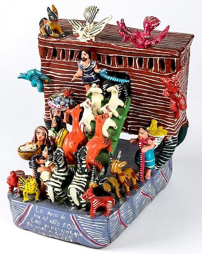 Ocumicho Ceramic La Arca de Noe/Noah's Ark