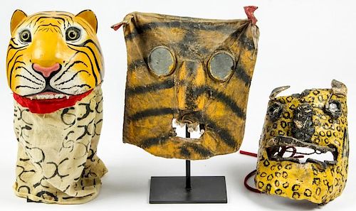 Vintage Mexican Tigre Masks