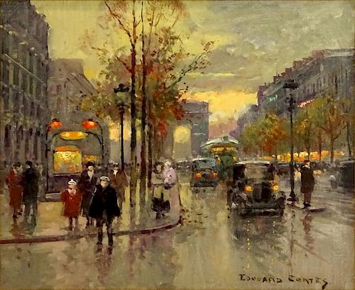Edouard Léon Cortès, French (1882-1969) Oil on canvas "Arc de Triomphe"