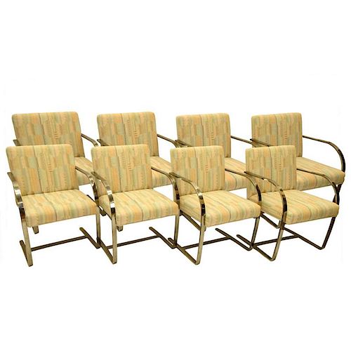 Eight (8) Mies van der Rohe style Brno Chairs.