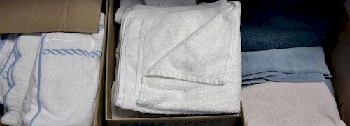 Three large boxes of quality towels.