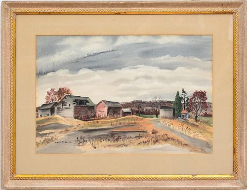 ADOLF DEHN (1895-1968): RANCH IN THE FOOTHILLS; AND OLD FARM
