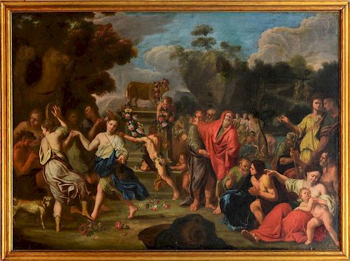 FRENCH SCHOOL: THE ADORATION OF THE GOLDEN CALF